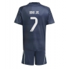 Camisa de time de futebol Real Madrid Vinicius Junior #7 Replicas 2º Equipamento Infantil 2025-26 Manga Curta (+ Calças curtas)